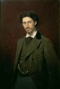 Portrait of Ilya Efimovich Repin, 1876 (oil on canvas) Portrait of Ilya Efimovich Repin, 1876 (oil on canvas)