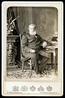 Henri Riviere Gallery: Portrait of an intellectual at his desk, c. 1896 (b/w photo)