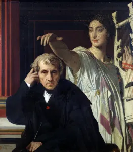 Portrait of the Italian Composer Cherubini (1760-1842) and the Muse of Lyrical Poetry Portrait of the Italian Composer Cherubini (1760-1842) and the Muse of Lyrical Poetry