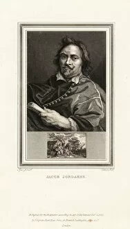 Portrait of Jacob Jordaens, Flemish painter, draughtsman and tapestry designer known for his history paintings