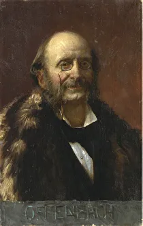 Portrait of Jacques Offenbach (1819-1880) - Anonymous - Oil on canvas - Private Portrait of Jacques Offenbach (1819-1880) - Anonymous - Oil on canvas - Private