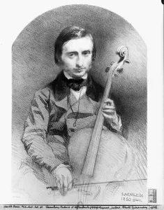 Portrait of Jacques Offenbach (1819-80) 1850 (engraving) (b/w photo) Portrait of Jacques Offenbach (1819-80) 1850 (engraving) (b/w photo)