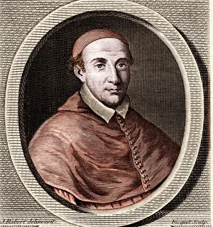 Portrait of Jean de La Balue (1421-1491) Cardinal Eveque of Evreux and Amonier of King Louis XI - Engraving Portrait of Jean de La Balue (1421-1491) Cardinal Eveque of Evreux and Amonier of King Louis XI - Engraving