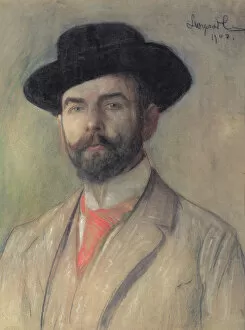 Images Dated 14th December 2009: Portrait of Jerzy Warchalowski (1873-1939), 1902 (pastel on board)
