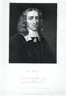 Images Dated 19th July 2005: Portrait of Johan de Witt (1625-72), engraved by Edward Scriven (1775-1841)