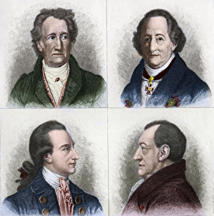 Portrait of Johan Wolfgang Goethe (1749 - 1832), German writer Portrait of Johan Wolfgang Goethe (1749 - 1832), German writer