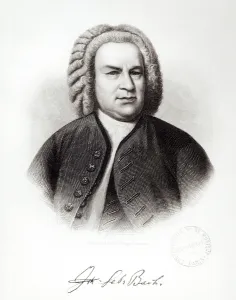 Portrait of Johann Sebastian Bach (1685-1750) (engraving) (b/w photo) Portrait of Johann Sebastian Bach (1685-1750) (engraving) (b/w photo)