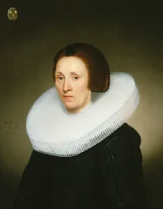 Portrait of Johanna van Diemen, aged 61, 1647 (oil on panel) Portrait of Johanna van Diemen, aged 61, 1647 (oil on panel)
