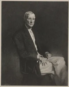Portrait of John D. Rockefeller, print made by Timothy Cole, 1921 (wood engraving) Portrait of John D. Rockefeller, print made by Timothy Cole, 1921 (wood engraving)