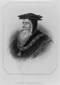 Portrait of John Russell (1485-1555) 1st Earl of Bedford, from Lodges British Portrait of John Russell (1485-1555) 1st Earl of Bedford, from Lodges British