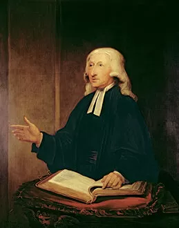 Cleric Gallery: Portrait of John Wesley (1703-1791) 1788 (oil on canvas)