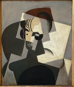 Vintage 1950s Juan Gris “Portrait of Josette Gris” Swiss Art Print Vintage 1950s Juan Gris “Portrait of Josette Gris” Swiss Art Print