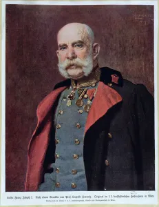 Portrait of Kaiser Franz Joseph I (1830-1916) 1904-5 (colour litho) Portrait of Kaiser Franz Joseph I (1830-1916) 1904-5 (colour litho)