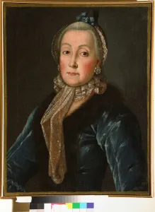 Portrait de la comtesse Anna Danilova Trubetskaya (1710-1780), nee Drutskaya Sokolinskaya - Peinture anonyme Portrait de la comtesse Anna Danilova Trubetskaya (1710-1780), nee Drutskaya Sokolinskaya - Peinture anonyme