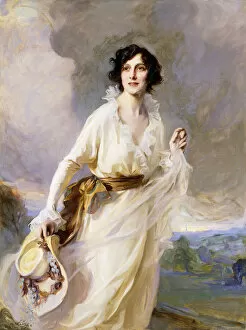 Olden Time Gallery: Portrait of Lady Crosfield, 1923 (oil on canvas)