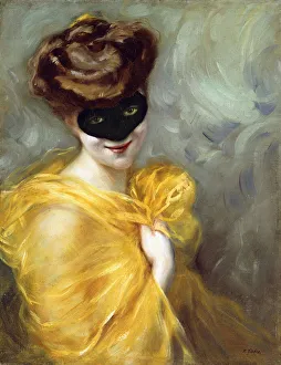 Portrait of a Lady with a Mask (oil on canvas) Portrait of a Lady with a Mask (oil on canvas)