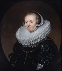 Portrait of a Lady in a Painted Oval, 1630-40 (oil on canvas) Portrait of a Lady in a Painted Oval, 1630-40 (oil on canvas)