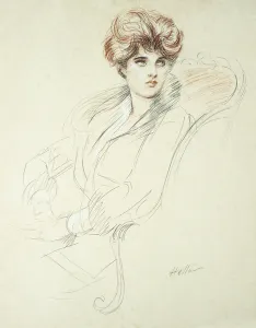 Portrait of a Lady, seated, (red, black and white chalk) Portrait of a Lady, seated, (red, black and white chalk)