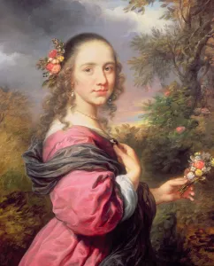 A Portrait of a Lady, wearing a Purple Dress, 1658 A Portrait of a Lady, wearing a Purple Dress, 1658