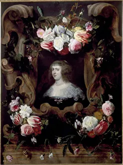Portrait of Lady in a Wreath of Flowers (oil on canvas, 17th century) Portrait of Lady in a Wreath of Flowers (oil on canvas, 17th century)