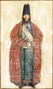 Persian School, Portrait of the Late Sam Khan Ilkhani Print