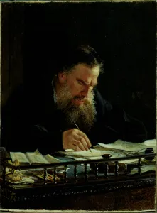 Portrait of Lev Tolstoy (1828-1910) (oil on canvas) Portrait of Lev Tolstoy (1828-1910) (oil on canvas)
