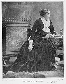 Images Dated 23rd June 2008: Portrait of Louisa May Alcott (1832-88) c. 1885 (litho)