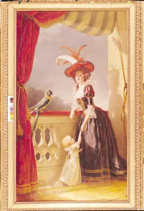 Portrait of Louise-Elisabeth de France (1727-59) Duchess of Parma and her son Ferdinand Portrait of Louise-Elisabeth de France (1727-59) Duchess of Parma and her son Ferdinand