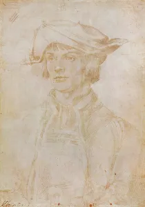 Portrait of Lucas van Leyden (1494-1533), Dutch painter and engraver, 1521 (silverpoint Portrait of Lucas van Leyden (1494-1533), Dutch painter and engraver, 1521 (silverpoint