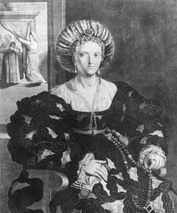 Portrait of Lucrezia Borgia (1480-1519) (engraving) Portrait of Lucrezia Borgia (1480-1519) (engraving)