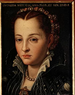 Necklace Collection: Portrait of Lucrezia de Medici (or Lucrezia di Cosimo de Medici or Lucrece de Medici
