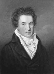 Portrait of Ludwig van Beethoven (1770-1827) (engraving) Portrait of Ludwig van Beethoven (1770-1827) (engraving)