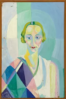 Fair Haired Gallery: Portrait de Madame Heim, 1926-27 (oil on board)