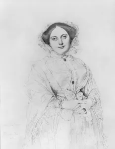 Portrait of Madame Ingres, 1852 (pencil on paper) Portrait of Madame Ingres, 1852 (pencil on paper)