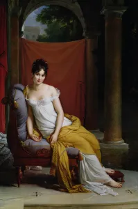 Portrait of Madame Recamier (1777-1849) (oil on canvas) Portrait of Madame Recamier (1777-1849) (oil on canvas)