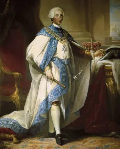 King Charles III 18th Century Oil Print. Art Prints, Posters