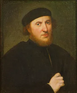 Portrait of a Man in a Black Toque (oil on canvas) Portrait of a Man in a Black Toque (oil on canvas)