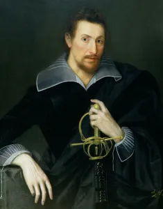 Portrait of a Man with a Sword (oil on panel) Portrait of a Man with a Sword (oil on panel)