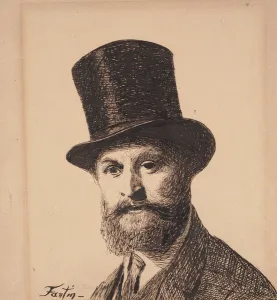 Portrait of Manet, 1867 (pen and ink on wove paper) Portrait of Manet, 1867 (pen and ink on wove paper)