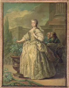 Portrait of Maria Leszczynska (1703-68) 1747 (oil on card) Portrait of Maria Leszczynska (1703-68) 1747 (oil on card)