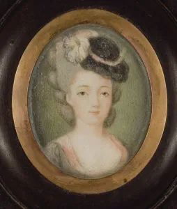 Portrait of Marie Adrienne Francoise de Noailles, Marquise de la Fayette (w/c on ivory) Portrait of Marie Adrienne Francoise de Noailles, Marquise de la Fayette (w/c on ivory)
