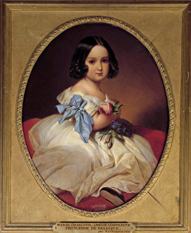 Portrait of Marie Charlotte Amelie of Saxony, Imperatrice of Mexico (1840-1927 Portrait of Marie Charlotte Amelie of Saxony, Imperatrice of Mexico (1840-1927