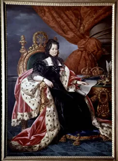 Autrichien Gallery: Portrait of Mary Therese of Austria (1717-1780), Queen of Hungary, in mourning suit
