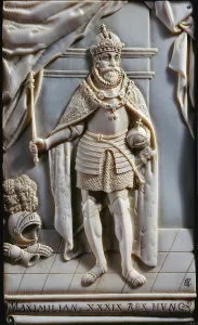 Portrait of Maximilian II as King of Hungary (ivory) Portrait of Maximilian II as King of Hungary (ivory)