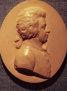 Portrait medallion of Wolfgang Amadeus Mozart (1756-91) Portrait medallion of Wolfgang Amadeus Mozart (1756-91)