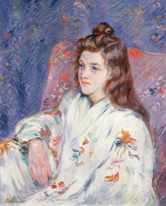 Portrait of Mlle. Guillaumin in a kimono, 1901 Portrait of Mlle. Guillaumin in a kimono, 1901