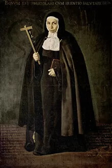 Whole Window Collection: Portrait of Mother Jeronima de la Fuente, 1620 (oil on canvas)