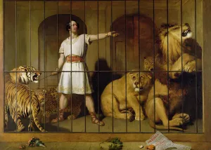 Portrait of Mr Van Amburgh as he Appeared with his Animals at the London Theatre Portrait of Mr Van Amburgh as he Appeared with his Animals at the London Theatre