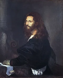 Portrait of a Musician, by Tiziano Vecellio (1490-1576), oil on canvas, 82x99 cm Portrait of a Musician, by Tiziano Vecellio (1490-1576), oil on canvas, 82x99 cm