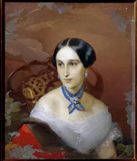 Portrait de Natalia Pushkina Lanskaya (Natalia Nikolaievna Gontcharova, 1812-1863) Portrait de Natalia Pushkina Lanskaya (Natalia Nikolaievna Gontcharova, 1812-1863)